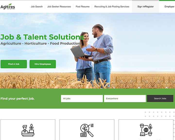 job board software client AgHires