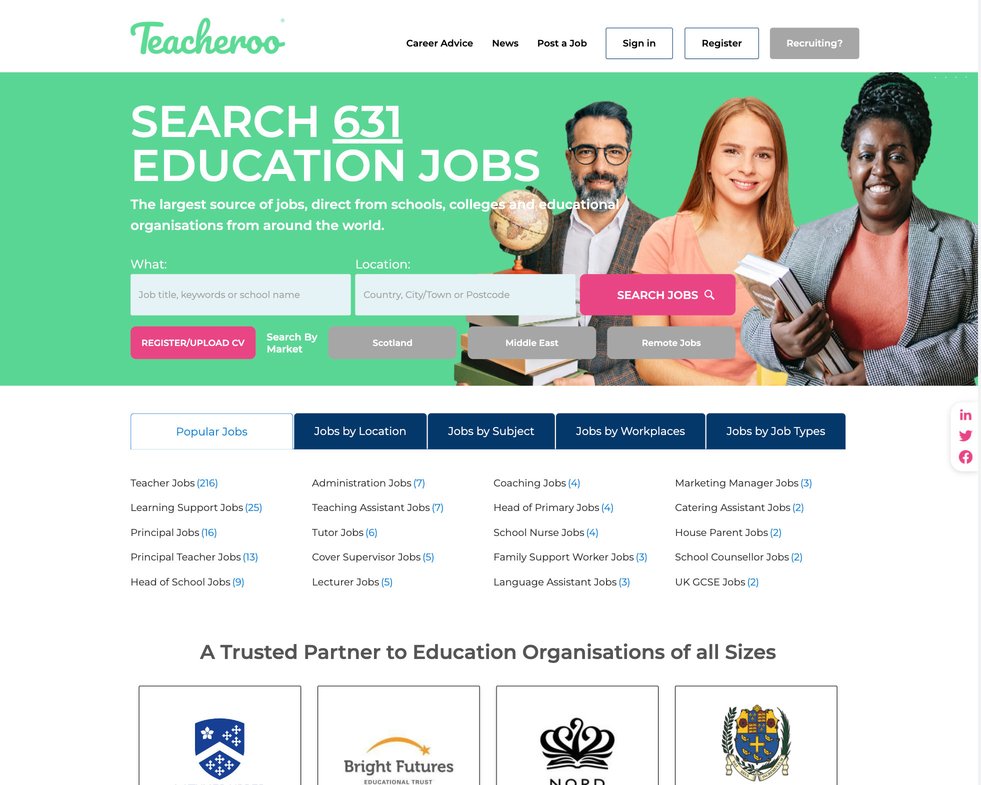 job board software client Teacheroo