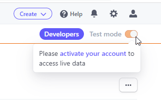 Test account make live
