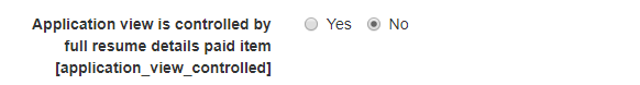 Application view is controlled