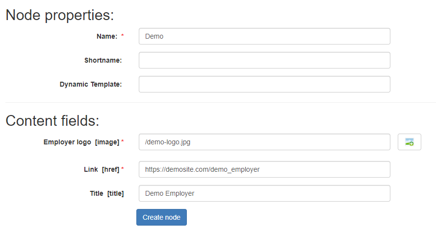 Create Node