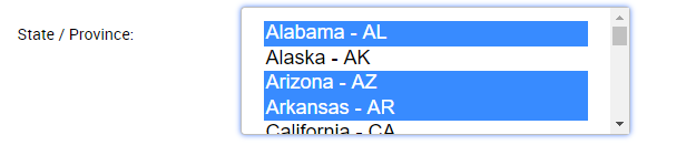 Dropdown multi field type