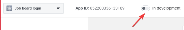 Facebook in development