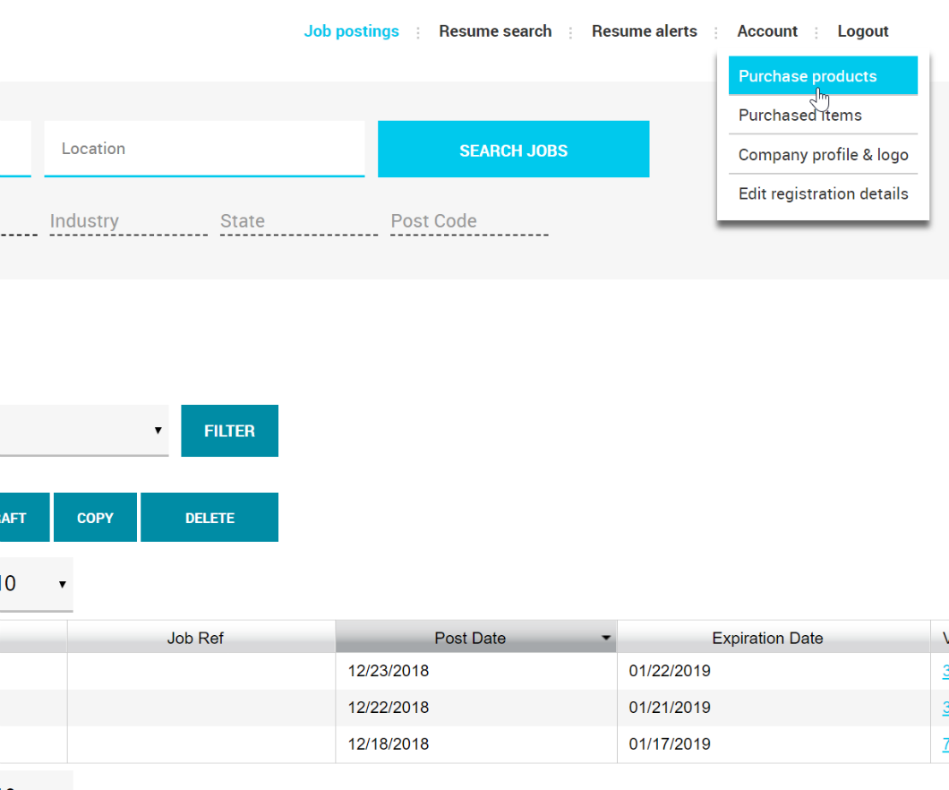 Employer payments credit card invoice 1
