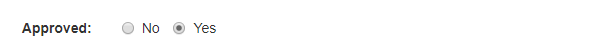 Radiobutton field type