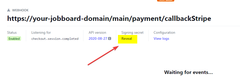 Reveal signing secret key