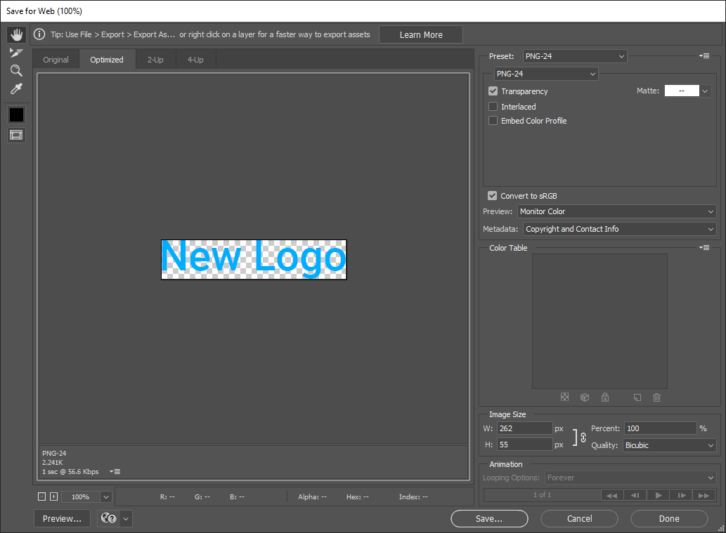 Saving GIF 