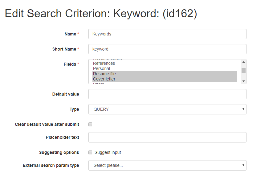 Resume file keyword